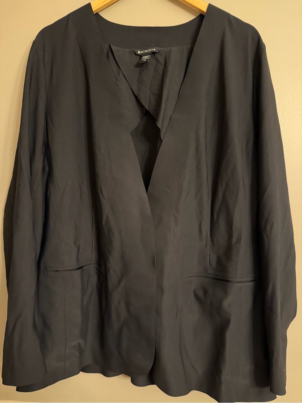 Athleta Note Takes Blazer Black Snap Button Jacket Plus 20 - Picture 4 of 9